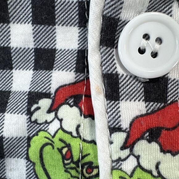 Dr. Seuss Christmas The Grinch pajamas size 3 button up Super soft kids PJ's - Picture 3 of 10